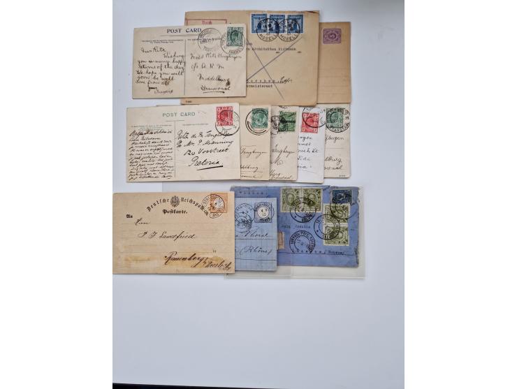 1860/1950 (ca.), etwa 340 Briefe und Karten mit vielen besseren, teilweise mit Attesten