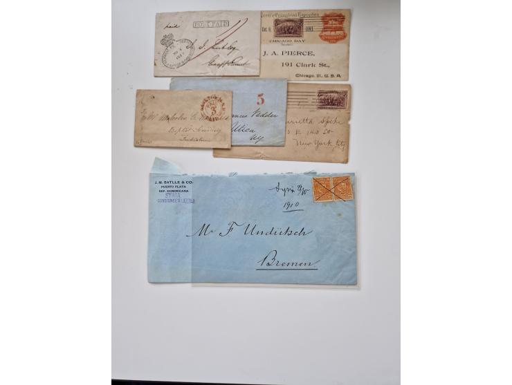 1860/1950 (ca.), etwa 340 Briefe und Karten mit vielen besseren, teilweise mit Attesten