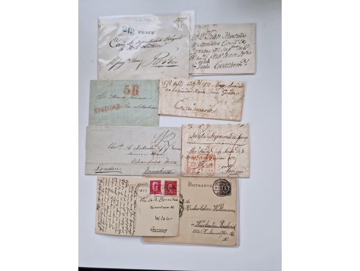 1860/1950 (ca.), etwa 340 Briefe und Karten mit vielen besseren, teilweise mit Attesten