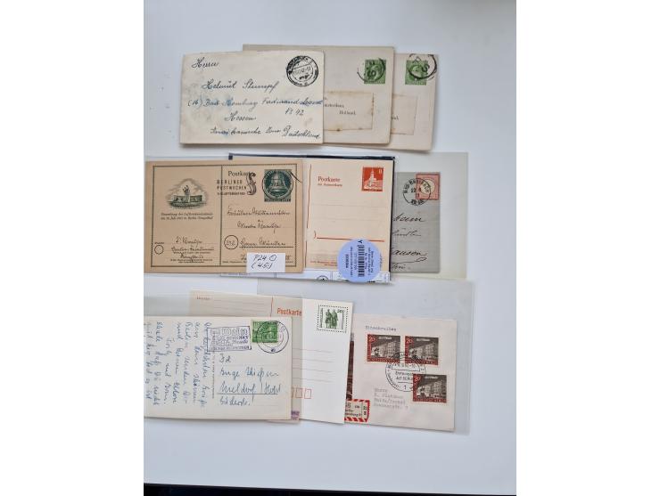 1860/1950 (ca.), etwa 340 Briefe und Karten mit vielen besseren, teilweise mit Attesten