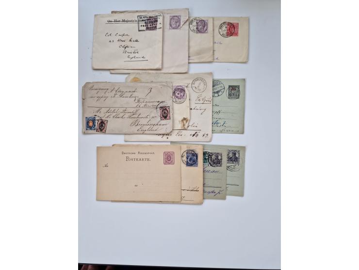 1860/1950 (ca.), etwa 340 Briefe und Karten mit vielen besseren, teilweise mit Attesten