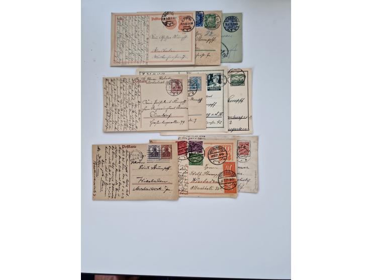 1860/1950 (ca.), etwa 340 Briefe und Karten mit vielen besseren, teilweise mit Attesten