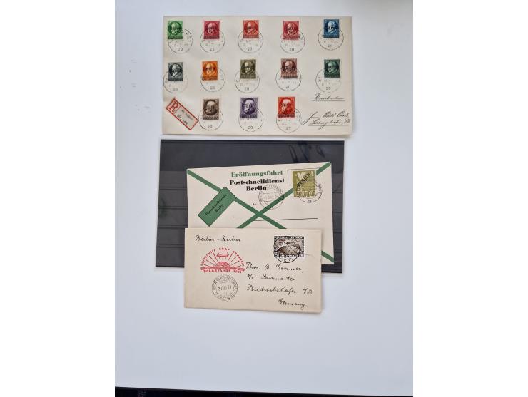 1860/1950 (ca.), etwa 340 Briefe und Karten mit vielen besseren, teilweise mit Attesten