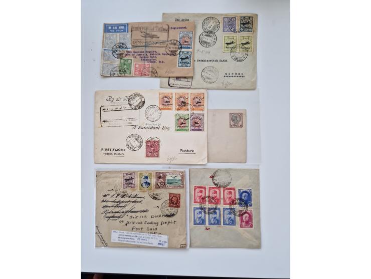 1860/1950 (ca.), etwa 340 Briefe und Karten mit vielen besseren, teilweise mit Attesten