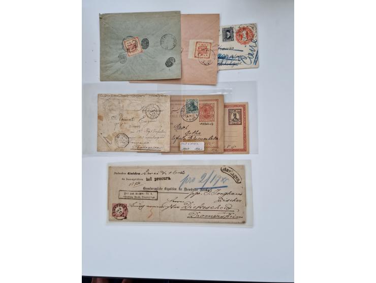 1860/1950 (ca.), etwa 340 Briefe und Karten mit vielen besseren, teilweise mit Attesten