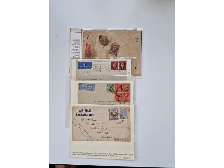 1860/1950 (ca.), etwa 340 Briefe und Karten mit vielen besseren, teilweise mit Attesten