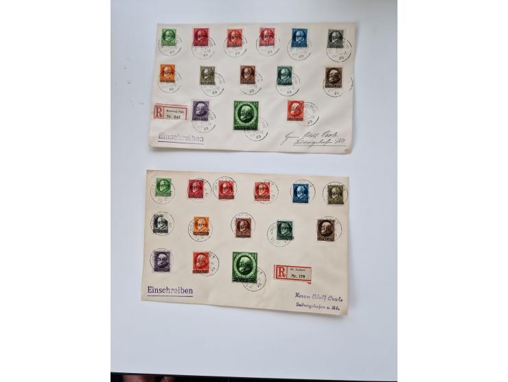 1860/1950 (ca.), etwa 340 Briefe und Karten mit vielen besseren, teilweise mit Attesten