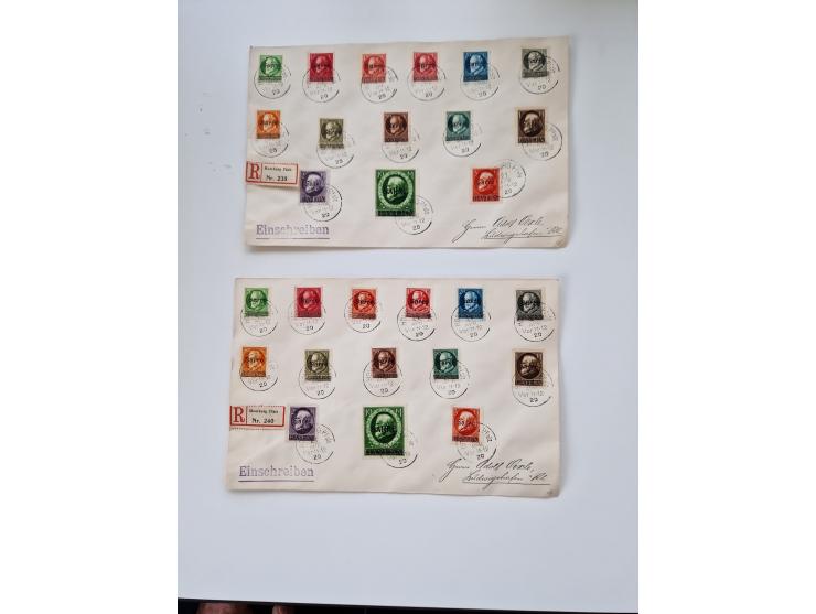 1860/1950 (ca.), etwa 340 Briefe und Karten mit vielen besseren, teilweise mit Attesten