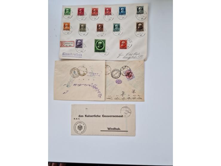 1860/1950 (ca.), etwa 340 Briefe und Karten mit vielen besseren, teilweise mit Attesten