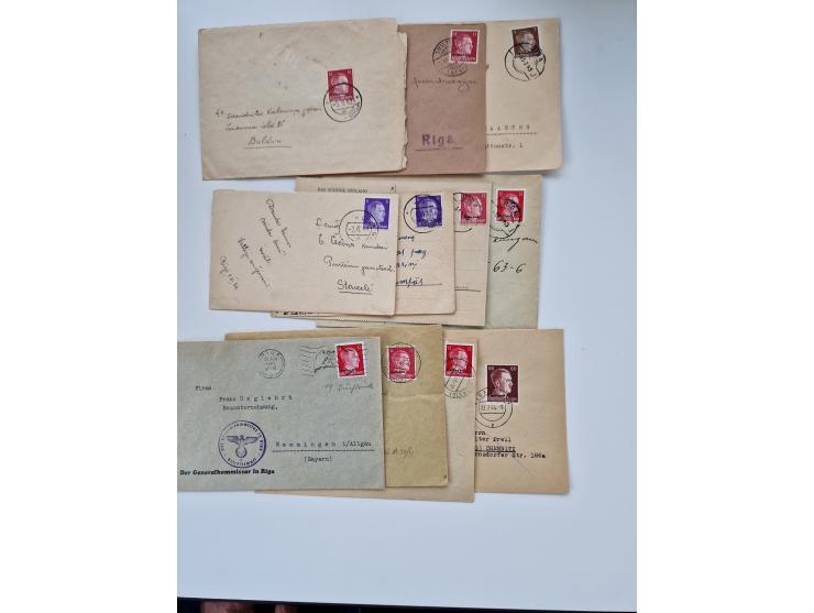 1860/1950 (ca.), etwa 340 Briefe und Karten mit vielen besseren, teilweise mit Attesten