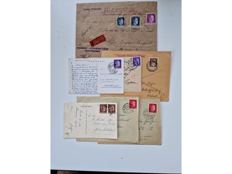 1860/1950 (ca.), etwa 340 Briefe und Karten mit vielen besseren, teilweise mit Attesten