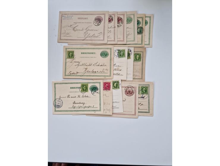 1860/1950 (ca.), etwa 340 Briefe und Karten mit vielen besseren, teilweise mit Attesten