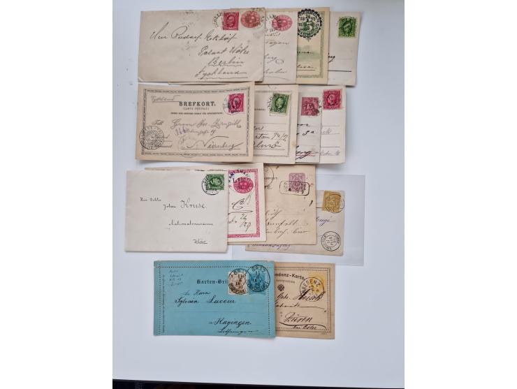 1860/1950 (ca.), etwa 340 Briefe und Karten mit vielen besseren, teilweise mit Attesten