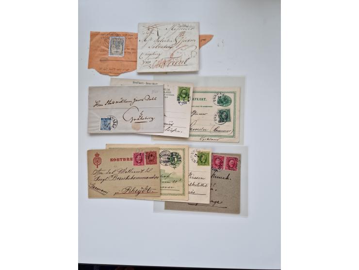 1860/1950 (ca.), etwa 340 Briefe und Karten mit vielen besseren, teilweise mit Attesten