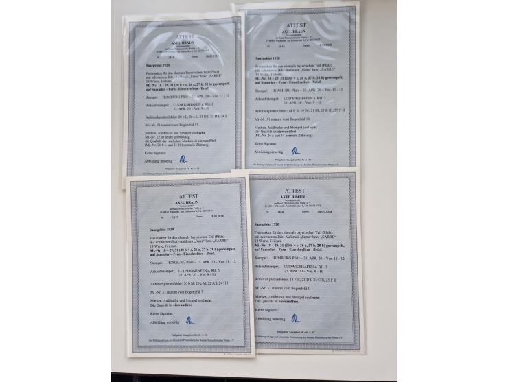 1860/1950 (ca.), etwa 340 Briefe und Karten mit vielen besseren, teilweise mit Attesten