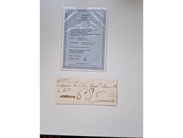 1860/1950 (ca.), etwa 340 Briefe und Karten mit vielen besseren, teilweise mit Attesten