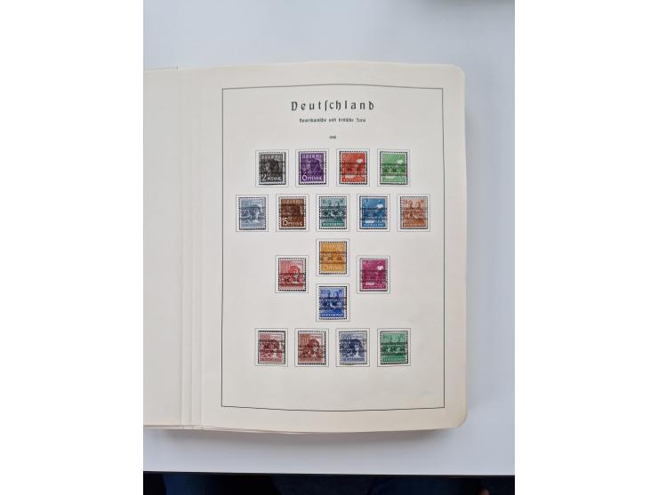 1945/87, vorwiegend postfrische bzw. gestempelte Sammlung, dabei Bund und Berlin doppelt, bis auf wenige jeweils komplett, au