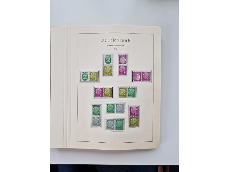 1945/87, vorwiegend postfrische bzw. gestempelte Sammlung, dabei Bund und Berlin doppelt, bis auf wenige jeweils komplett, au