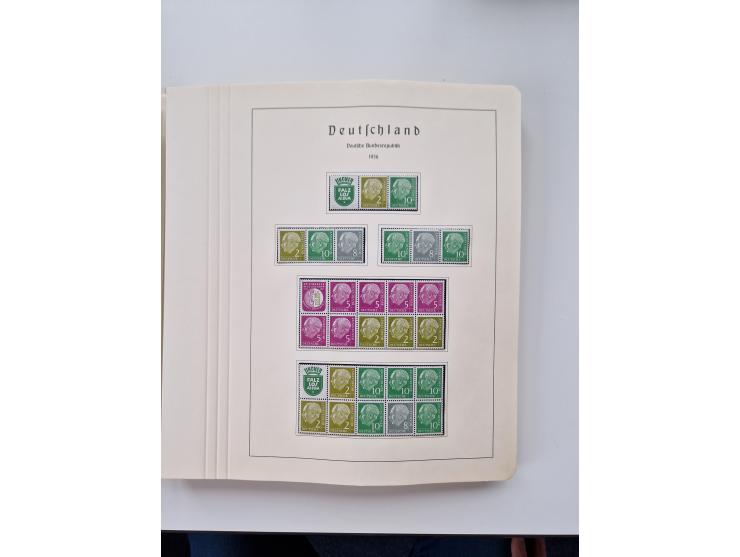 1945/87, vorwiegend postfrische bzw. gestempelte Sammlung, dabei Bund und Berlin doppelt, bis auf wenige jeweils komplett, au