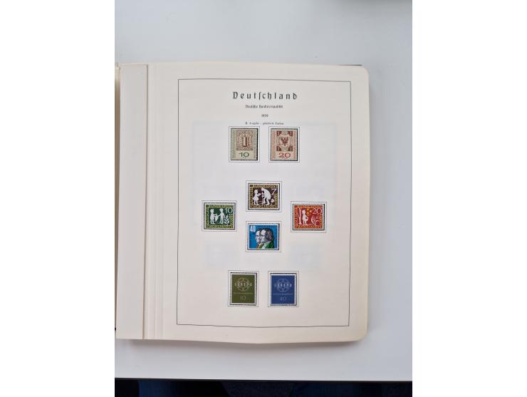1945/87, vorwiegend postfrische bzw. gestempelte Sammlung, dabei Bund und Berlin doppelt, bis auf wenige jeweils komplett, au