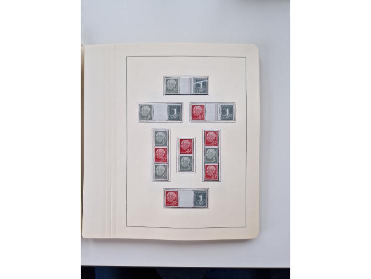 1945/87, vorwiegend postfrische bzw. gestempelte Sammlung, dabei Bund und Berlin doppelt, bis auf wenige jeweils komplett, au