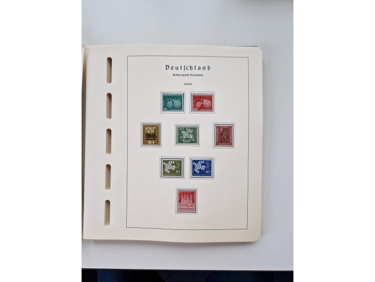 1945/87, vorwiegend postfrische bzw. gestempelte Sammlung, dabei Bund und Berlin doppelt, bis auf wenige jeweils komplett, au