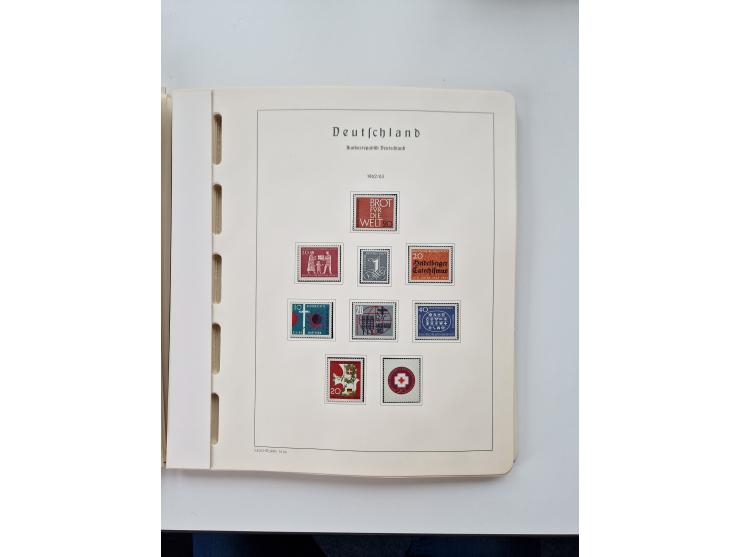 1945/87, vorwiegend postfrische bzw. gestempelte Sammlung, dabei Bund und Berlin doppelt, bis auf wenige jeweils komplett, au