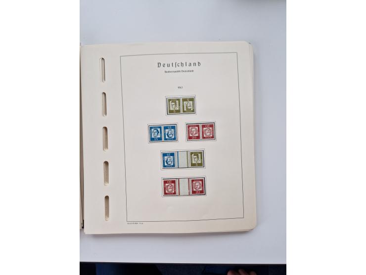 1945/87, vorwiegend postfrische bzw. gestempelte Sammlung, dabei Bund und Berlin doppelt, bis auf wenige jeweils komplett, au