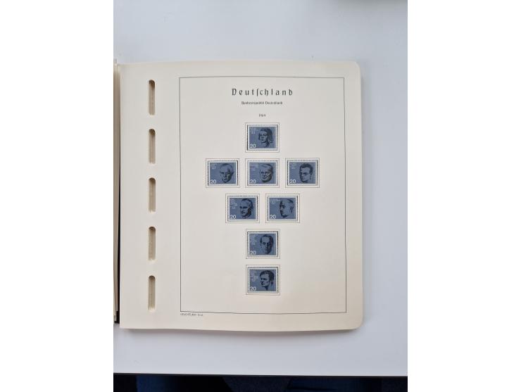 1945/87, vorwiegend postfrische bzw. gestempelte Sammlung, dabei Bund und Berlin doppelt, bis auf wenige jeweils komplett, au