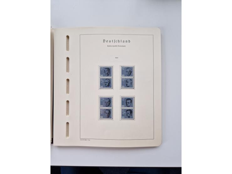 1945/87, vorwiegend postfrische bzw. gestempelte Sammlung, dabei Bund und Berlin doppelt, bis auf wenige jeweils komplett, au