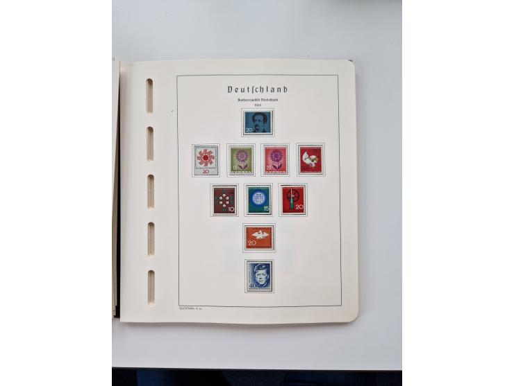 1945/87, vorwiegend postfrische bzw. gestempelte Sammlung, dabei Bund und Berlin doppelt, bis auf wenige jeweils komplett, au