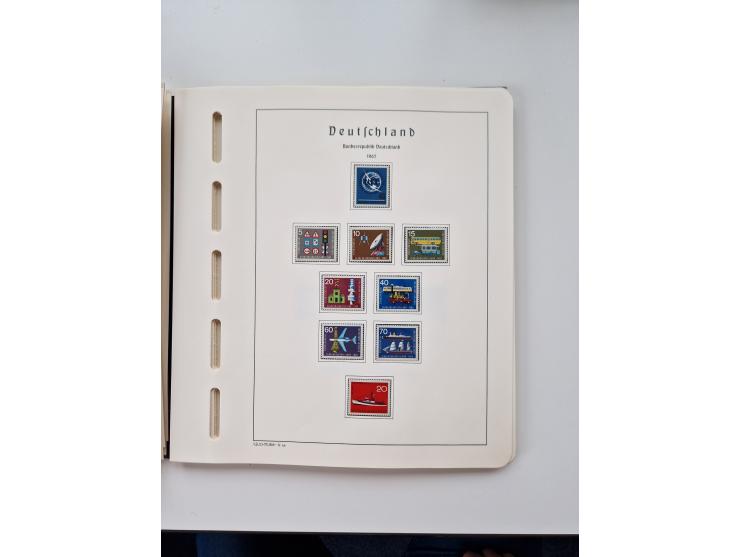 1945/87, vorwiegend postfrische bzw. gestempelte Sammlung, dabei Bund und Berlin doppelt, bis auf wenige jeweils komplett, au