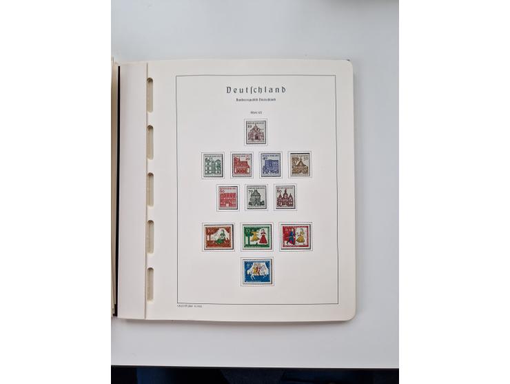 1945/87, vorwiegend postfrische bzw. gestempelte Sammlung, dabei Bund und Berlin doppelt, bis auf wenige jeweils komplett, au