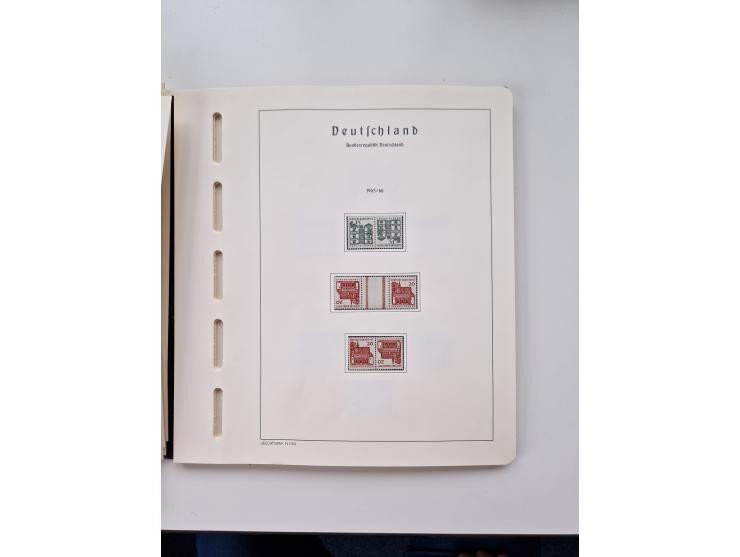 1945/87, vorwiegend postfrische bzw. gestempelte Sammlung, dabei Bund und Berlin doppelt, bis auf wenige jeweils komplett, au