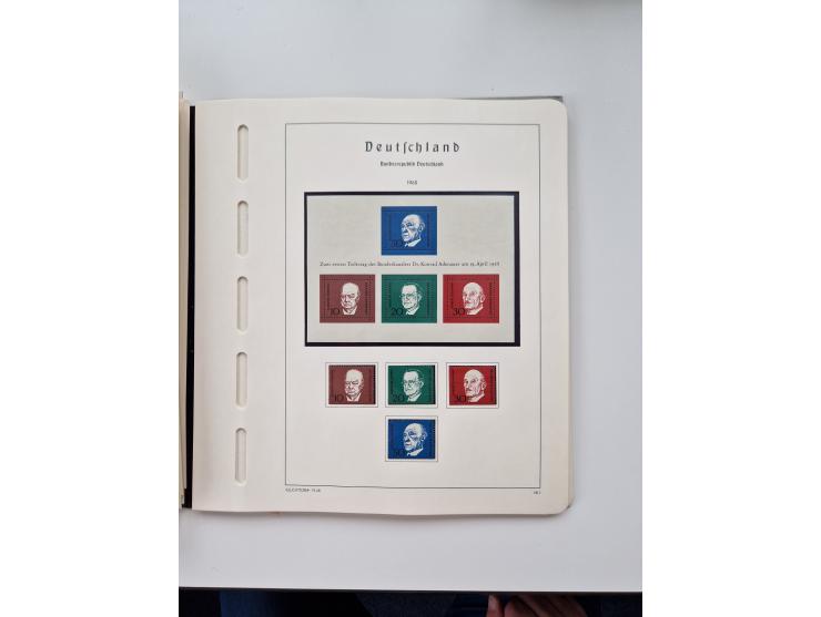 1945/87, vorwiegend postfrische bzw. gestempelte Sammlung, dabei Bund und Berlin doppelt, bis auf wenige jeweils komplett, au