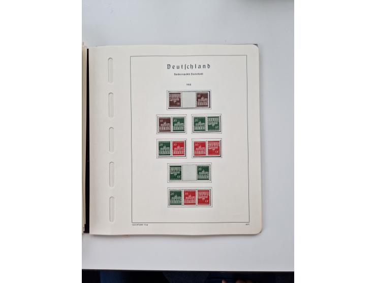 1945/87, vorwiegend postfrische bzw. gestempelte Sammlung, dabei Bund und Berlin doppelt, bis auf wenige jeweils komplett, au
