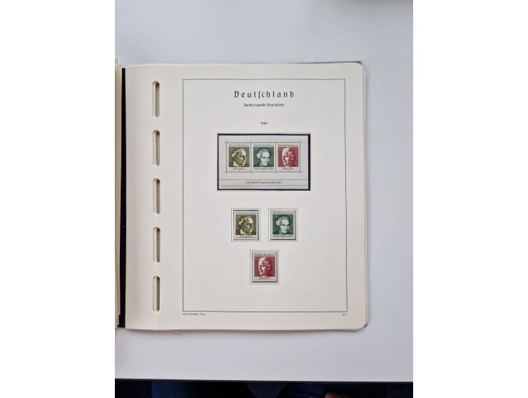 1945/87, vorwiegend postfrische bzw. gestempelte Sammlung, dabei Bund und Berlin doppelt, bis auf wenige jeweils komplett, au