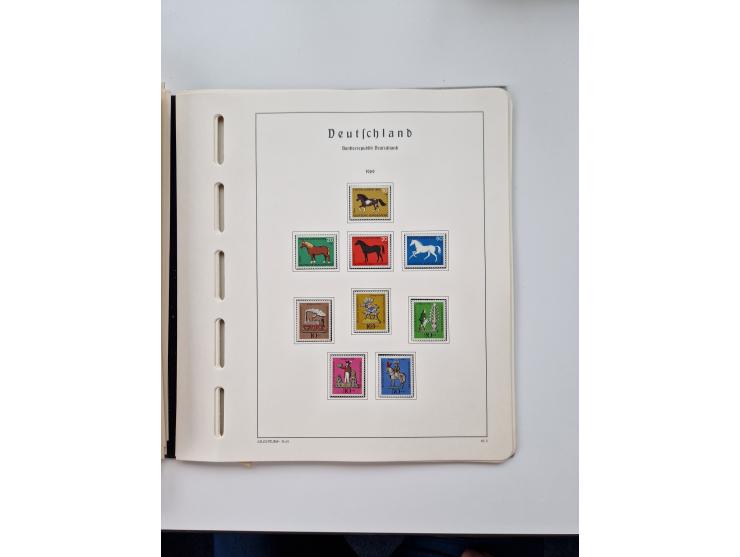 1945/87, vorwiegend postfrische bzw. gestempelte Sammlung, dabei Bund und Berlin doppelt, bis auf wenige jeweils komplett, au