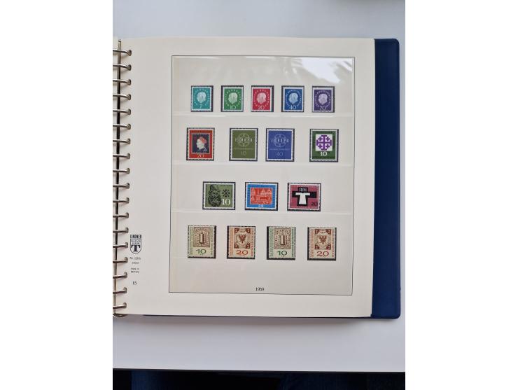 1945/87, vorwiegend postfrische bzw. gestempelte Sammlung, dabei Bund und Berlin doppelt, bis auf wenige jeweils komplett, au