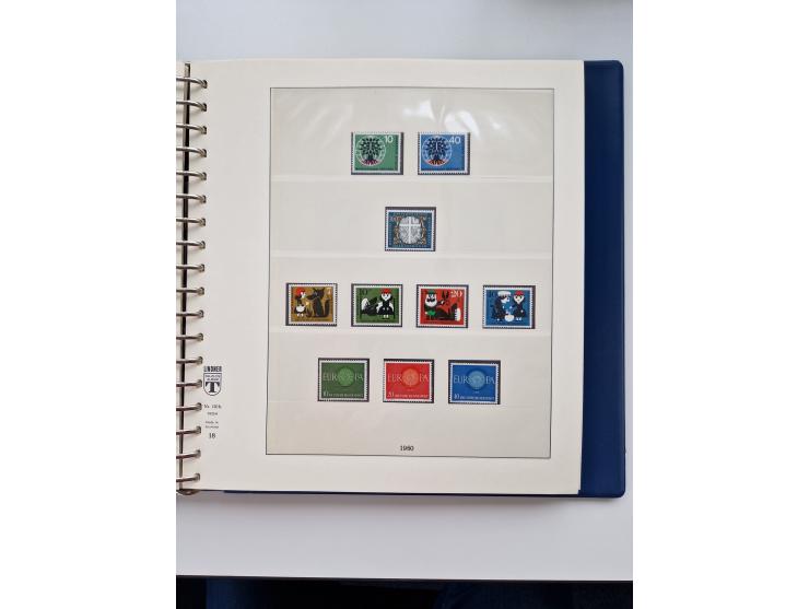 1945/87, vorwiegend postfrische bzw. gestempelte Sammlung, dabei Bund und Berlin doppelt, bis auf wenige jeweils komplett, au