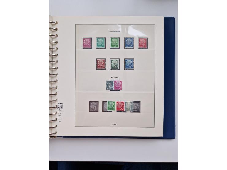 1945/87, vorwiegend postfrische bzw. gestempelte Sammlung, dabei Bund und Berlin doppelt, bis auf wenige jeweils komplett, au