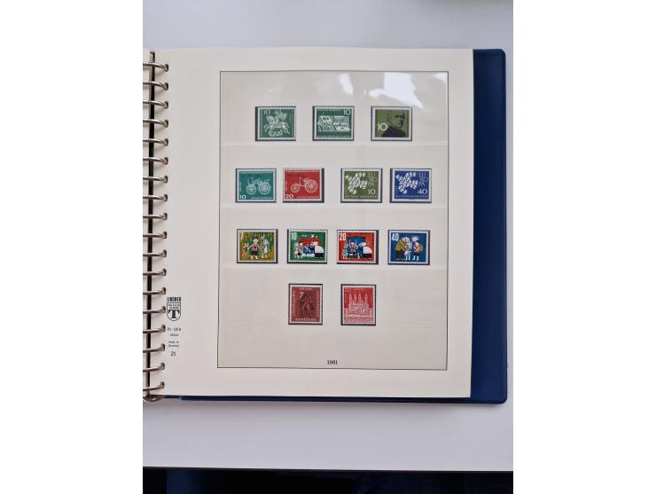 1945/87, vorwiegend postfrische bzw. gestempelte Sammlung, dabei Bund und Berlin doppelt, bis auf wenige jeweils komplett, au