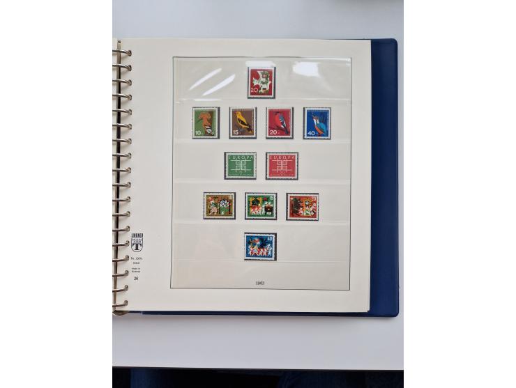 1945/87, vorwiegend postfrische bzw. gestempelte Sammlung, dabei Bund und Berlin doppelt, bis auf wenige jeweils komplett, au