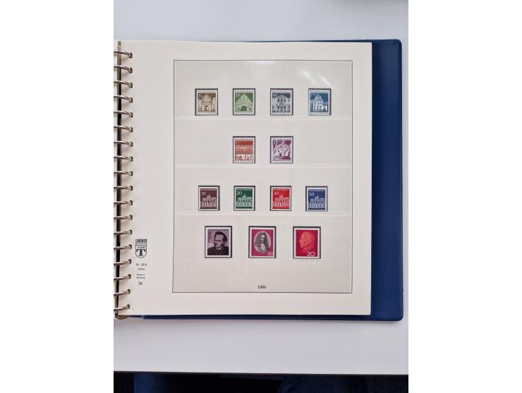 1945/87, vorwiegend postfrische bzw. gestempelte Sammlung, dabei Bund und Berlin doppelt, bis auf wenige jeweils komplett, au