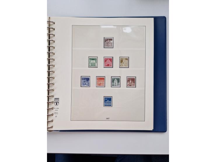 1945/87, vorwiegend postfrische bzw. gestempelte Sammlung, dabei Bund und Berlin doppelt, bis auf wenige jeweils komplett, au