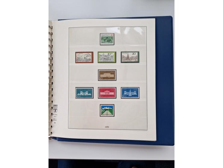 1945/87, vorwiegend postfrische bzw. gestempelte Sammlung, dabei Bund und Berlin doppelt, bis auf wenige jeweils komplett, au