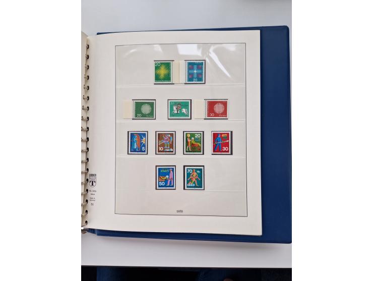 1945/87, vorwiegend postfrische bzw. gestempelte Sammlung, dabei Bund und Berlin doppelt, bis auf wenige jeweils komplett, au