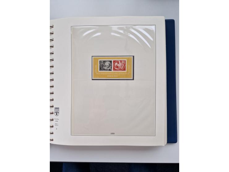 1945/87, vorwiegend postfrische bzw. gestempelte Sammlung, dabei Bund und Berlin doppelt, bis auf wenige jeweils komplett, au