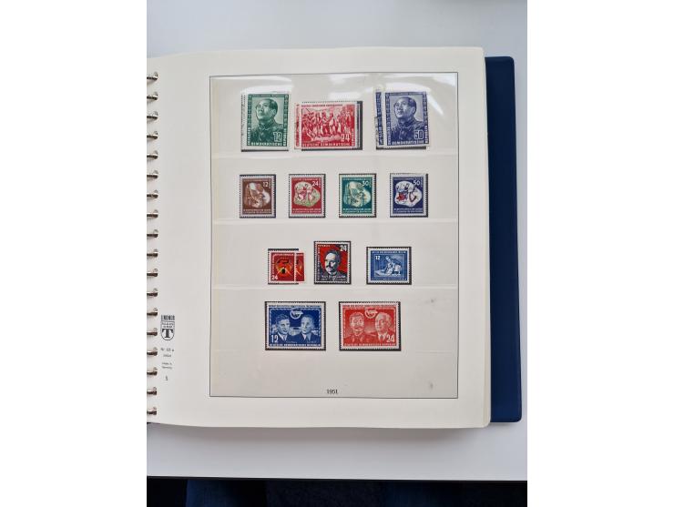 1945/87, vorwiegend postfrische bzw. gestempelte Sammlung, dabei Bund und Berlin doppelt, bis auf wenige jeweils komplett, au