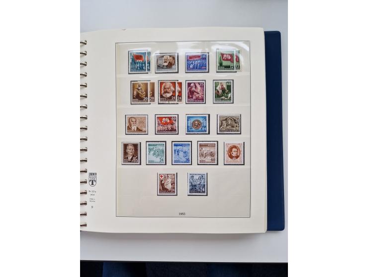 1945/87, vorwiegend postfrische bzw. gestempelte Sammlung, dabei Bund und Berlin doppelt, bis auf wenige jeweils komplett, au